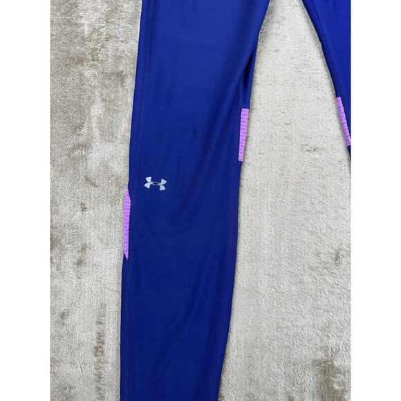 Under Armour Pants Womens MEDIUM Purple Leggings Casual Athletic Ladies No Tag - Picture 2 of 7